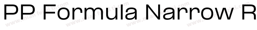 PP Formula Narrow Regular字体转换